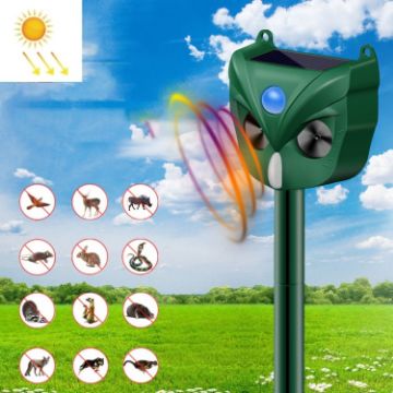RC546 Smart Solar Ultrasonic Animal Repellers for Outdoors - 1