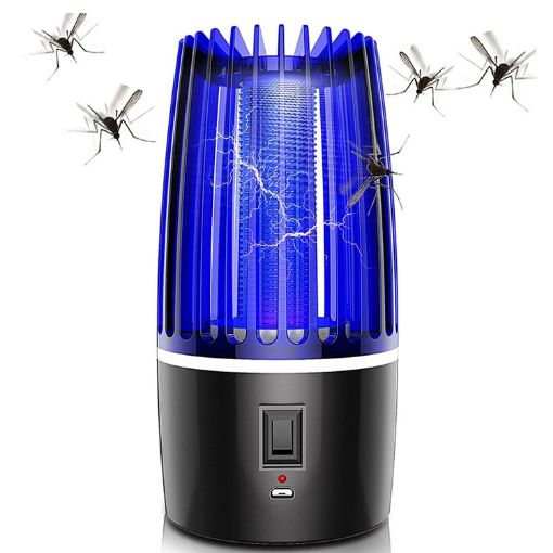 ALE-MWD-008 Black 2000 MAH Mute Mosquito Trap Lamp Repellent - 1