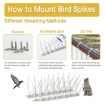 Bird Repellent Stainless Steel Anti-cat Thorn, 50cm Long - 6