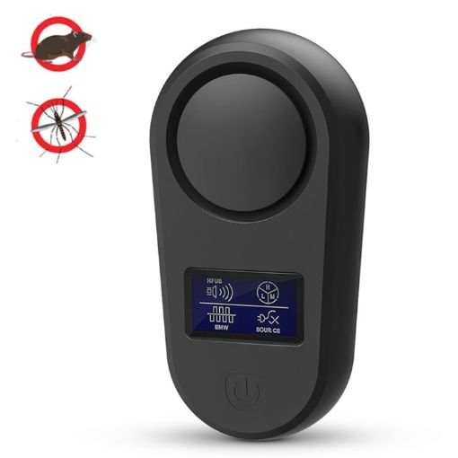 Ultrasonic Mouse & Mosquito Repellent - High Power, AU Plug (Black) - 1
