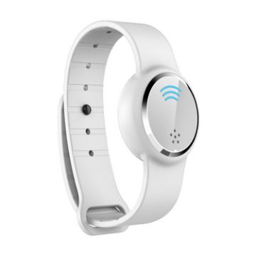 White Ultrasonic Portable Electronic Mosquito Repellent Bracelet Watch - 1