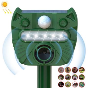 Solar-Powered Ultrasonic Animal Repellent with Infrared Sensor - 1