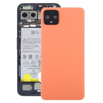 Pixel 4XL Orange Back Cover with Camera Lens - 1