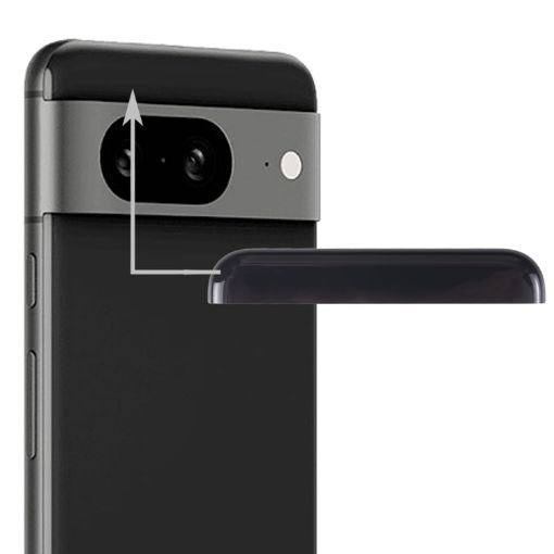 Google Pixel 8 Original Front and Back Cover (Black) - 1