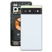 Pixel 6 Battery Back Cover with Middle Frame - White - 1