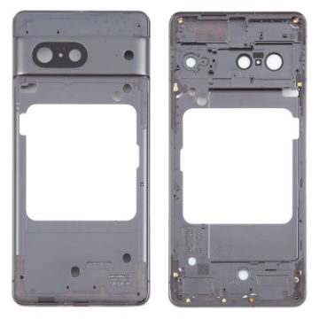 Google Pixel 7 LCD Frame Bezel Plate Front Housing (Black) - 1