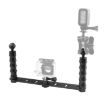PULUZ CNC Aluminum Dual Hand-held Selfie Monopod for Action Cameras - 3