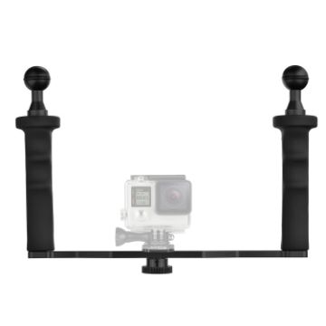 Dual Handle Aluminium Tray Stabilizer for Underwater Camera Housings - 1