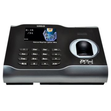 U160 3" Color Screen ZK Fingerprint Time Attendance Clock, TCP/IP USB - 1