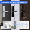 C91 Tuya Smart Bronze WiFi Fingerprint Password Door Lock - 5