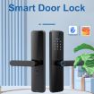 Tuya C91 Silver Smart WiFi Fingerprint Password Door Lock - 2