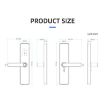Tuya C91 Silver Smart WiFi Fingerprint Password Door Lock - 8