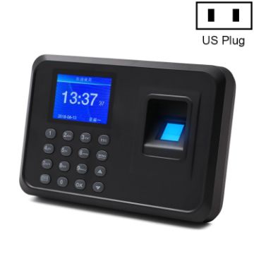 F01 Fingerprint Time Attendance Machine, 2.4" TFT Screen, US Plug - 1