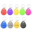 10 PCS 125KHz TK/EM4100 Proximity ID Card Chip Keychain (Gray) - 2