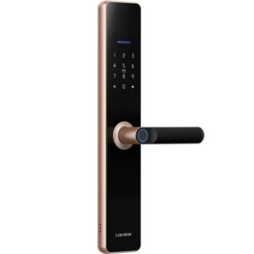 Rose Gold Wifi Fingerprint Door Lock with App Remote Unlocking - 1