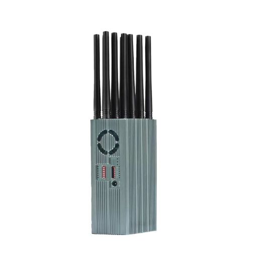 JAX-121P-12 Signal Jammer 2G/3G/4G/5G/WIFI/GPS (Grey) - 1
