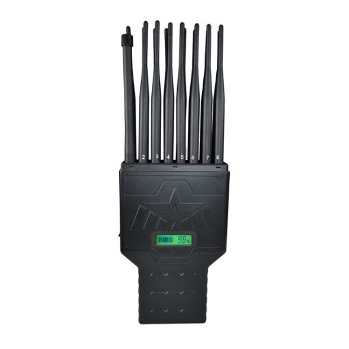 JAX-121P16 Handheld Phone Signal Jammer 2G-5G/WiFi/GPS (Black) - 1