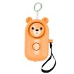 130dB Bear Style Orange LED Personal Alarm for Outdoor Safety - 1