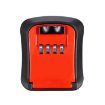 Red Wall-Mounted Key Code Box with Four-Digit Lock for Home Construction - 1
