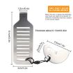 Self-defense Anti-theft Door Blocker for Home & Hotel (Stainless Steel) - 2
