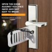 Self-defense Anti-theft Door Blocker for Home & Hotel (Stainless Steel) - 4