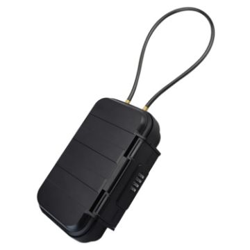 Waterproof Beach Safe: Phone & Keys Deposit Box (Black) - 1
