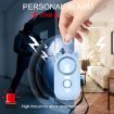 Bear Style Light Blue 130dB LED Personal Alarm Self-defense Tool - 5