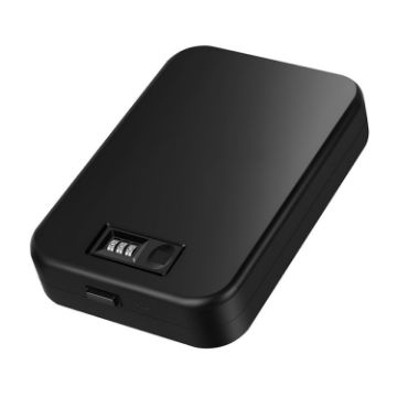 OS300FC Black Metal Anti-theft Car Safe with Fingerprint/Password - 1
