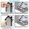 Hut Shape Password Lock Storage Box, 1 Key, Orange - 8