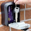 Orange Four-Digit Code Lock Wall-Mounted Key Box for Home & Site - 4