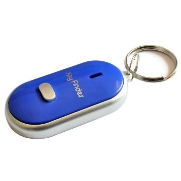 LED Whistle Key Finder and Locator Keyring for Children - Blue - 1