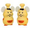 RET504 0.5W RT30M Yellow Mouse-Shaped Kids Walkie Talkie 1 Pair - 1