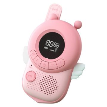 Cartoon Bee Walkie-talkie 3km Wireless Toy with Flashlight (Pink) - 1