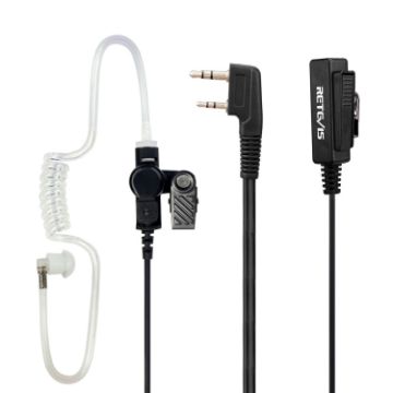 RETEVIS TK 2 Pin Acoustic Tube Earpiece Mic for H-777/RT-5R - 1