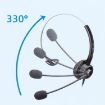 VT200 Single Ear Operator Headset With Mic, Type-C & Answer Key - 6