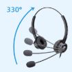 VT200D Double Ears USB Headset Operator Headset With Mic - 6