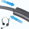 VT200D Type-C Double Ears Telephone Headset with Mic and Answer Key - 5