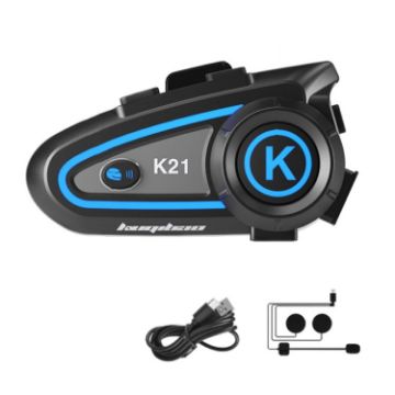Motorcycle Helmet Bluetooth Headset with Light (Hard Mic) - KUQIBAO - 1