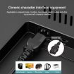 3 Prong AC Power Cord with 304 Switch, 1.2m (Black) - 6