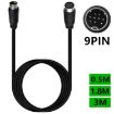 90 Mini DIN 9 Pin M/F Adapter Cable 3m - Black TV Box Accessory - 2
