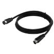 90 Mini DIN 9 Pin M/F Adapter Cable 3m - Black TV Box Accessory - 3