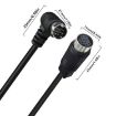 3m Black Curved Mini DIN 9 Pin M/F TV Box Adapter Cable - 4