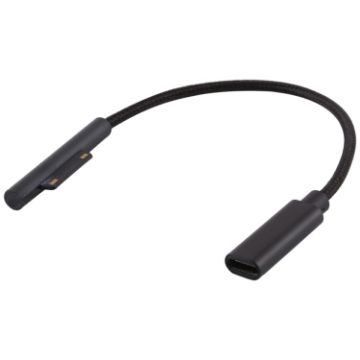Microsoft Surface Pro 7/6/5 to USB-C Female Power Charger Cable - 1