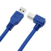 Right Angle USB 3.0 A to B High-Speed Printer Cable, 3m Length - 2