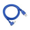 Right Angle USB 3.0 A to B High-Speed Printer Cable, 3m Length - 3