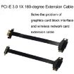 25cm PCI-E 3.0 1X 180 GPU/Network Adapter Extension Cable - 2