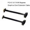 PCI-E 3.0 1X 90 Graphics/Wireless Card Extension Cable 20cm - 2