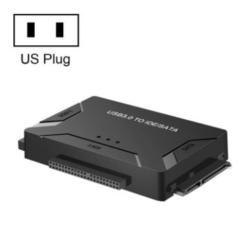 USB3.0 to SATA/IDE Drive Cable Adapter, US Plug, External HDD Adapter - 1