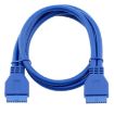 USB 3.0 20 Pin Female to Female Extender Cable, 50cm, 5Gbps - 4