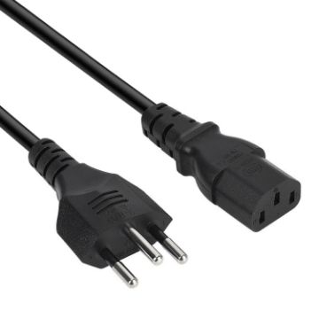 Brazil AC Power Cord 3 Prong Style, 1.8m Length (OD6.8) - 1